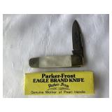 PARKER FROST MOTHER-OF-PEARL POCKET KNIFE NOS