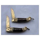 THAI Rosewood & brass pocket knives