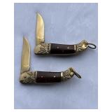 THAI Rosewood and brass pocket knives
