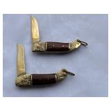 THAI Rosewood and brass pocket knives