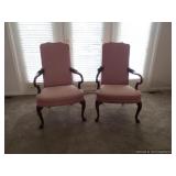 Mahagony  Cain High Back Chairs
