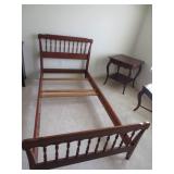 Henkel Harris Black Cherry Twin bed frame