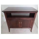 Dark Maple Turn Top T.V. Cabinet