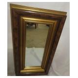 Wood/gold Tone Mirror