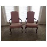 Mahagony  Cain High Back Chairs