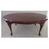 Oval Cherry Finish Coffee Table
