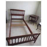 Henkel Harris Black Cherry Twin Bed Frame
