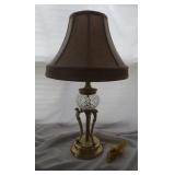 Bombay Brass/glass Lamp