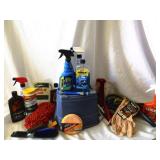 Wash Bucket Full Of  Misc. Vehicle Supplies