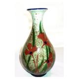 Glazed Floral Vase