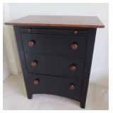 Kincaid Black/cherry Finish Bedside Table