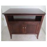 Dark Maple Turn Top T.v. Cabinet