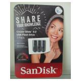Sandisk 16gb Flashdrives 3-pack