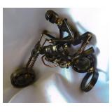 Motorcyclist Made Of Car Parts