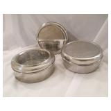 Set of 3-warming Bowls/Lids
