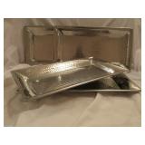 Set of 4-Metal Serving/Decor Trays
