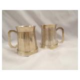 Set of 2-mixed metal steins