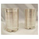 Set of 2-Silver cups