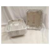 Lot of 25 aluminum serving pans