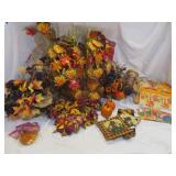 Lot Box Of Harvest Decorations
