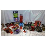 Lot Box Of Halloween Decorations