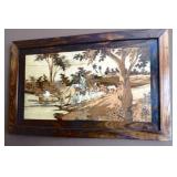 Wooden Picture Oxens