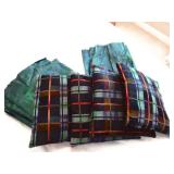 Lot Of Window Panels And Throw Pillows