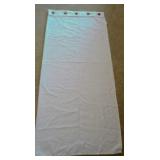 white shower curtains