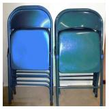 Lot of 6 metal chairs