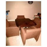 Parlor style table and four chairs