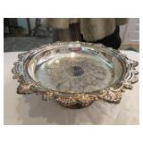 Pedestal serving tray approx 12" Diam Pedestal serving tray approx 12" Diam