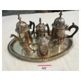 Coffee service with tray (Made India) Coffee service with tray (Made India)