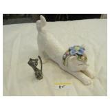 Ceramic cat "Charlie" by Megan, metal cat Ceramic cat "Charlie" by Megan, metal cat
