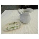 Ironstone water pitcher, Syracuse China Old Ironstone water pitcher, Syracuse China Old