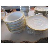 6 Limoges Wm Guerin & Co ramekins w/ under