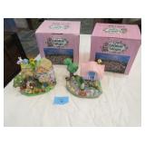 18 Cottontale Cottages ceramic Easter figures 18 Cottontale Cottages ceramic Easter figures