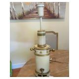 Metal fountain shaped table lamp, no shade Metal fountain shaped table lamp, no shade