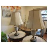 2 Sevres-style Procelain De Paris table lamps in