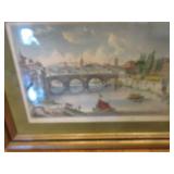 Italian colored lithograph of the Campanille Italian colored lithograph of the Campanille