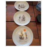 3 Wedgwood Millenium of Tynwald plates 3 Wedgwood Millenium of Tynwald plates