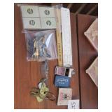 Fountain pen nibs, pocket slide rule, Internationl Fountain pen nibs, pocket slide rule, Internationl