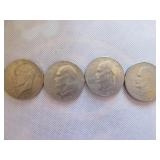 4 Eisenhower Bicentennial dollars 4 Eisenhower Bicentennial dollars