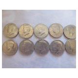 10 Kennedy Bicentennial half dollars 10 Kennedy Bicentennial half dollars