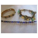 Cloisonne and glass bead bracelet, Dream brace- Cloisonne and glass bead bracelet, Dream brace-