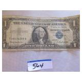 1957B Silver Certificate Blue