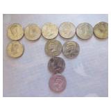 1990 - 1995 Kennedy hlaf dollars 1990 - 1995 Kennedy hlaf dollars