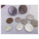 Cufflinks made from 10 pence, Canadian and Cufflinks made from 10 pence, Canadian and