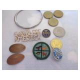 San Francisco Cable Car tokens, dream bracelet, San Francisco Cable Car tokens, dream bracelet,