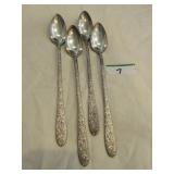 4 International Silver Co. ice tea spoons