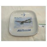 Alitalia DC-8 Jet advertising ash tray by Richard Alitalia DC-8 Jet advertising ash tray by Richard